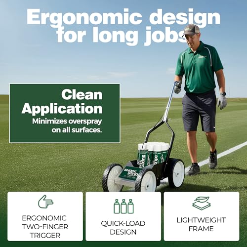 Athletic Field Marking Kit with 12 Cans - White