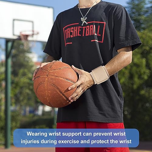 Adjustable Wrist Brace Compression Supports for Tendonitis - Beige