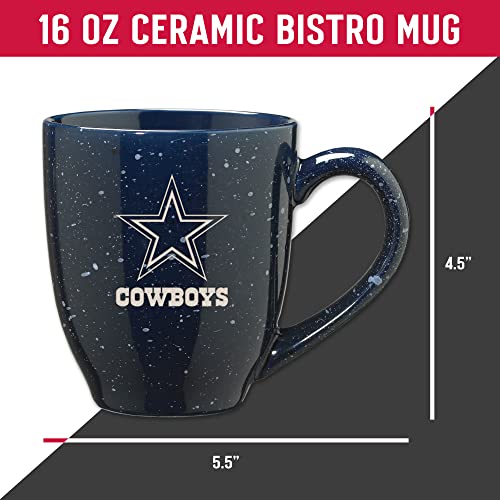 NFL Team Color Ceramic Coffee Mug - 16 oz Laser Engraved