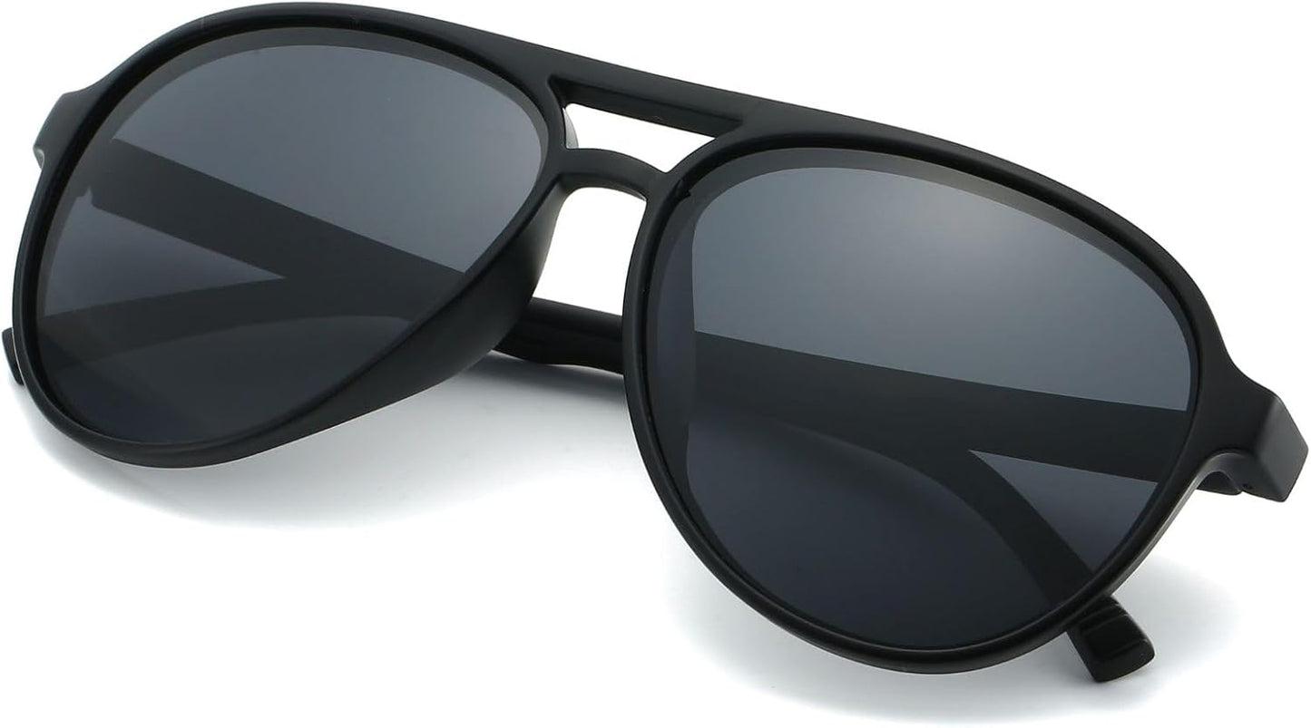Skiennix Classic Aviator Polarized Sunglasses - Retro 70s/80s Style for Men & Women | Colorful Shades