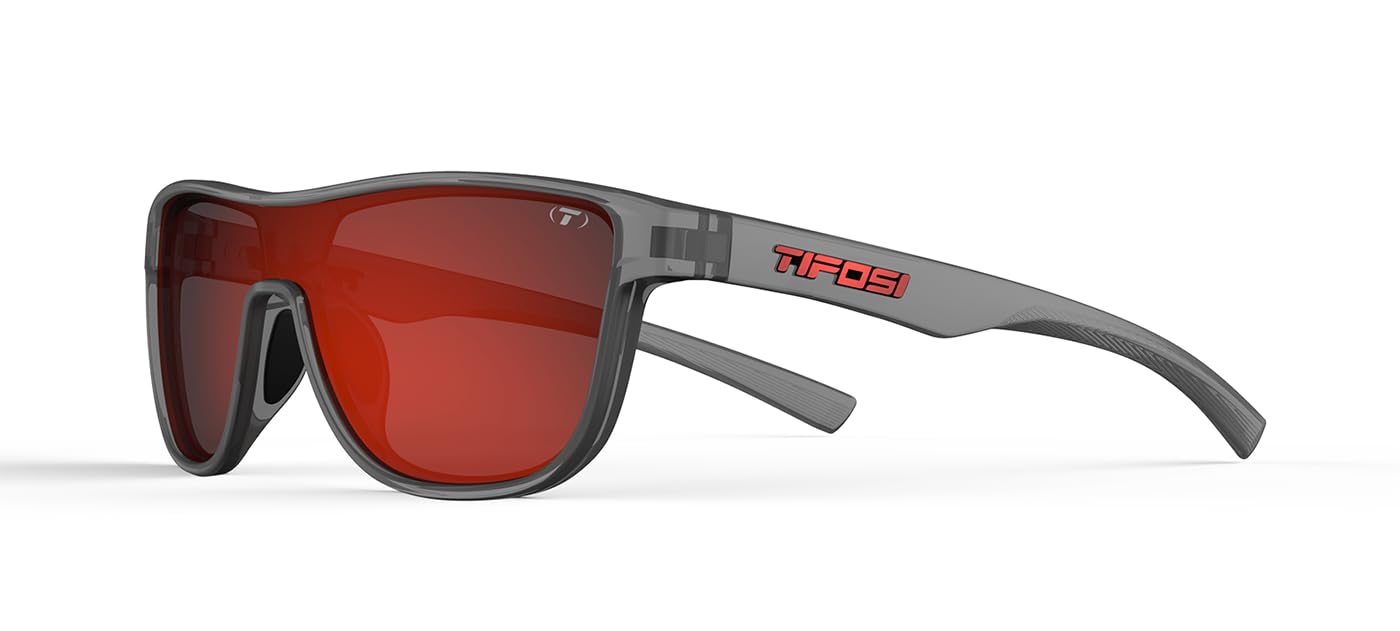 Tifosi Optics Sizzle Sunglasses (Satin Vapor - Smoke Red Mirror Lens)