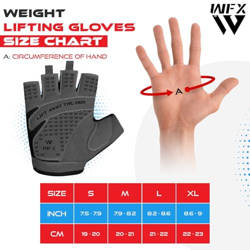 Breathable Weight Lifting Gym Gloves for Women - Black, Medium