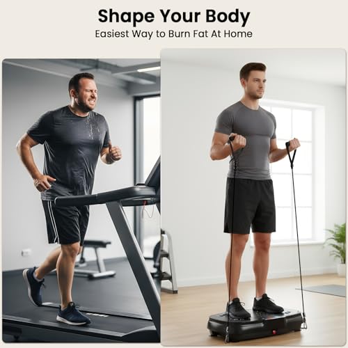 Vibration Plate Exercise Machine - Black Whole Body Workout