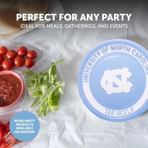 University of North Carolina 20-Count 9-Inch Paper Plates - School Spirit Tableware