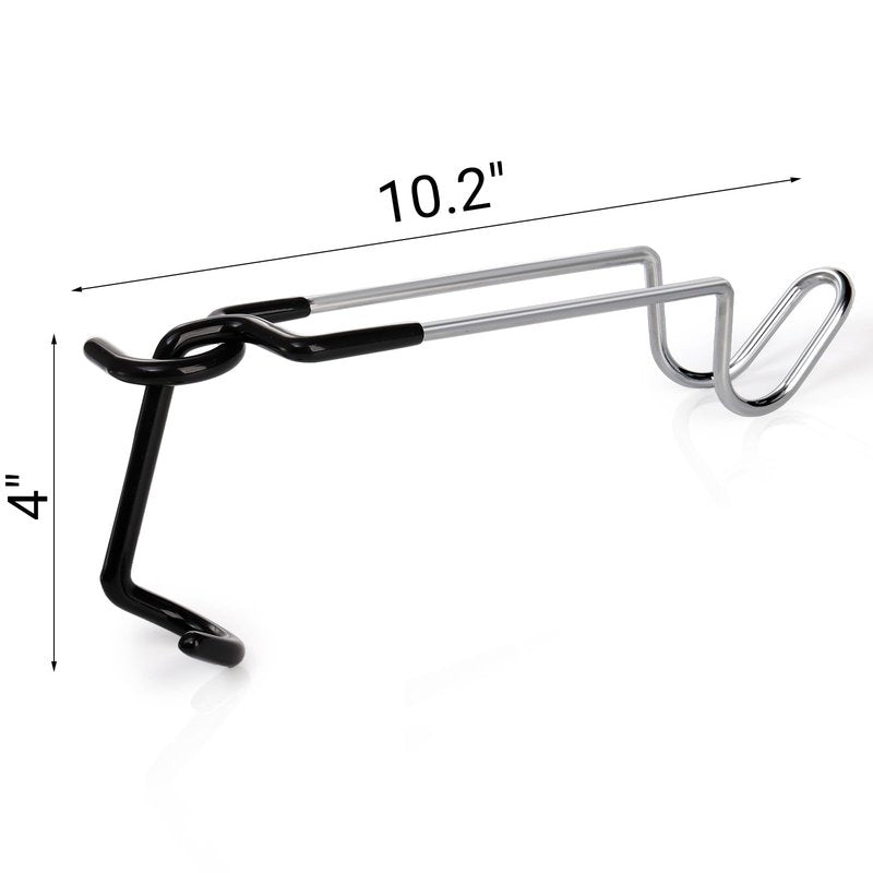 Tlence 4 Pack Camping Lantern Hook Hangers, 10" Outdoor Lamp Hanger Stand, Stainless Steel Non-Slip Tent Light Pole Hook, Portable Water Bottle Holder Bracket for Camping Hunting Fishing Hiking
