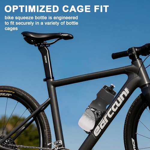 24oz Cycling Water Bottles 2 Pack - Gradient Black White, BPA-Free, Leak-Proof