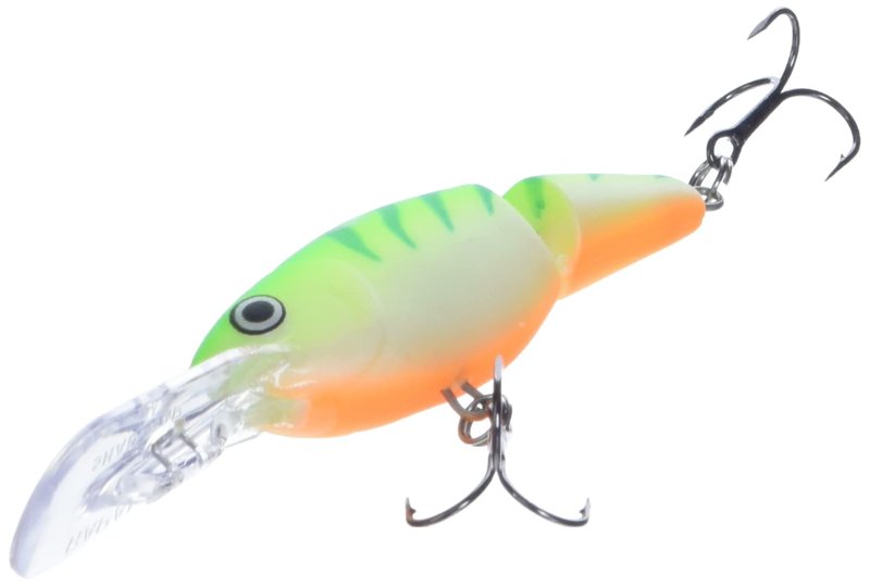 Rapala (JSR07GTU) Jointed Shad Rap 07 Green Tiger UV Lure