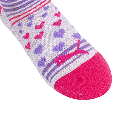 PUMA Boys' 6 Pack Low Cut Socks - Multi Size 5-11, Comfortable Athletic Socks