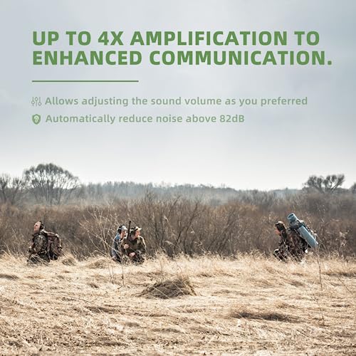 Electronic Ear Protection Muffs for Shooting - Green