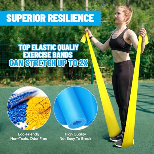 Resistance Bands for Exercise & Physical Therapy - 3 Levels
