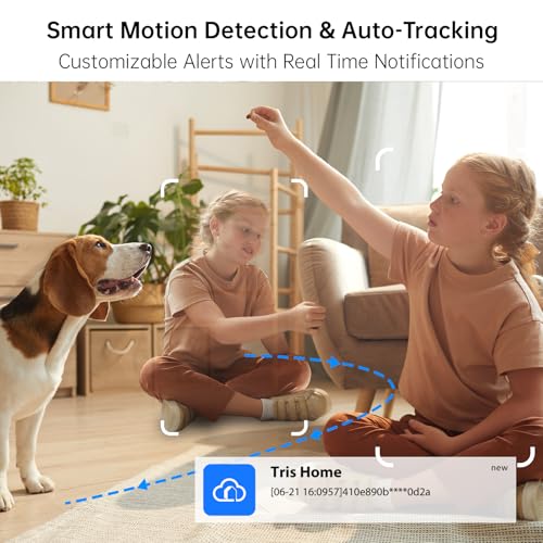 2.4&5G WiFi Indoor Security Camera, 2K HD Pan/Tilt Cameras for Home Security, Baby Monitor, Pet Camera,IR Night Vision,2-Way Talk, Motion Detect, TF Card & Cloud Storage (2 Pack)