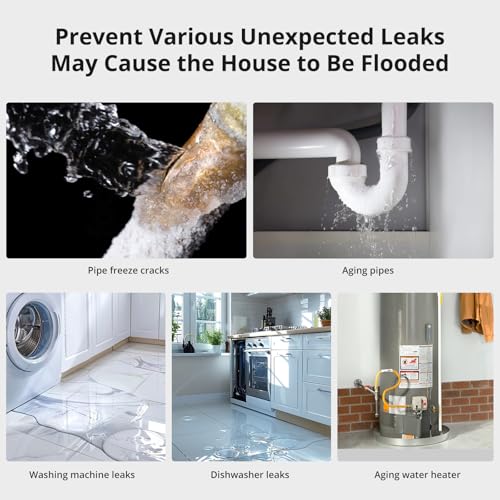 SONOFF SNZB-05P Zigbee Water Leak Sensor Without Detection Cable for Alarm System and Smart Home Automation, Required SONOFF Zigbee Hub, Flood Detector for Kitchen Bathroom Basement 2Pack