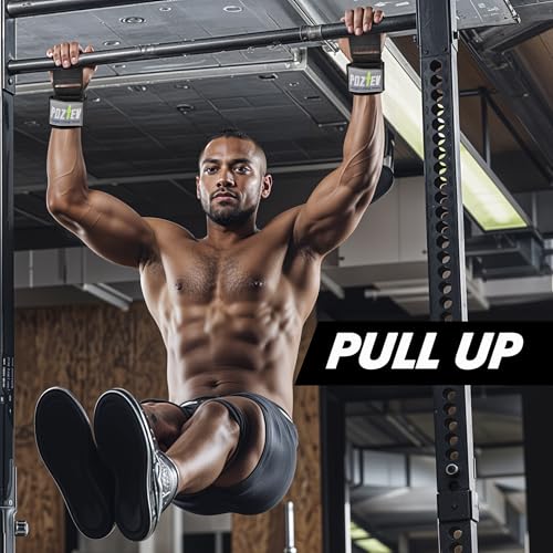 Weight Lifting Hooks with Padded Wrist Wraps - Hand Grips for Deadlifts & Powerlifting