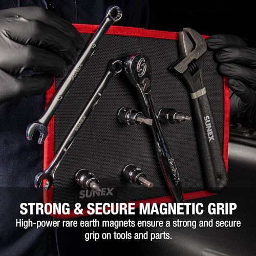 Sunex SXMAGMAT Flexible Magnetic Mat/Organizer, 8"x10", 40LB Rated Capacity