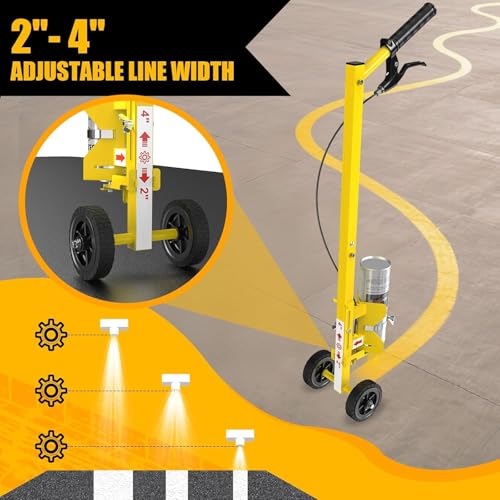 Striping Line Painting Wand - 34" Adjustable Width Spray Tool