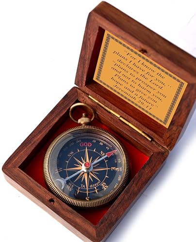 Brass Engraved Compass - I Know The Plans Compass #2