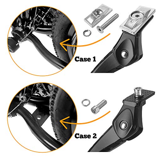 Sataway Bike Kickstand Center Mount Aluminum, Adjustable for 26"-28" Bikes
