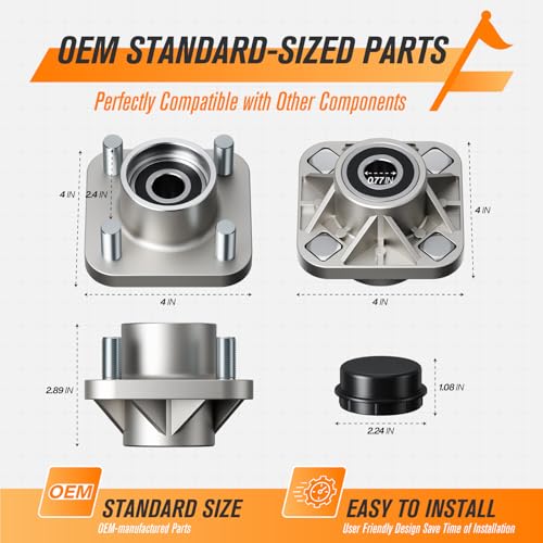 Golf Cart Front Wheel Hub Assembly for Club Car DS & Precedent 2003+