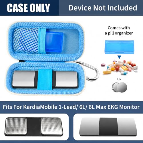 Heart Monitor Case for KardiaMobile 1-Lead & 6L Max - Blue