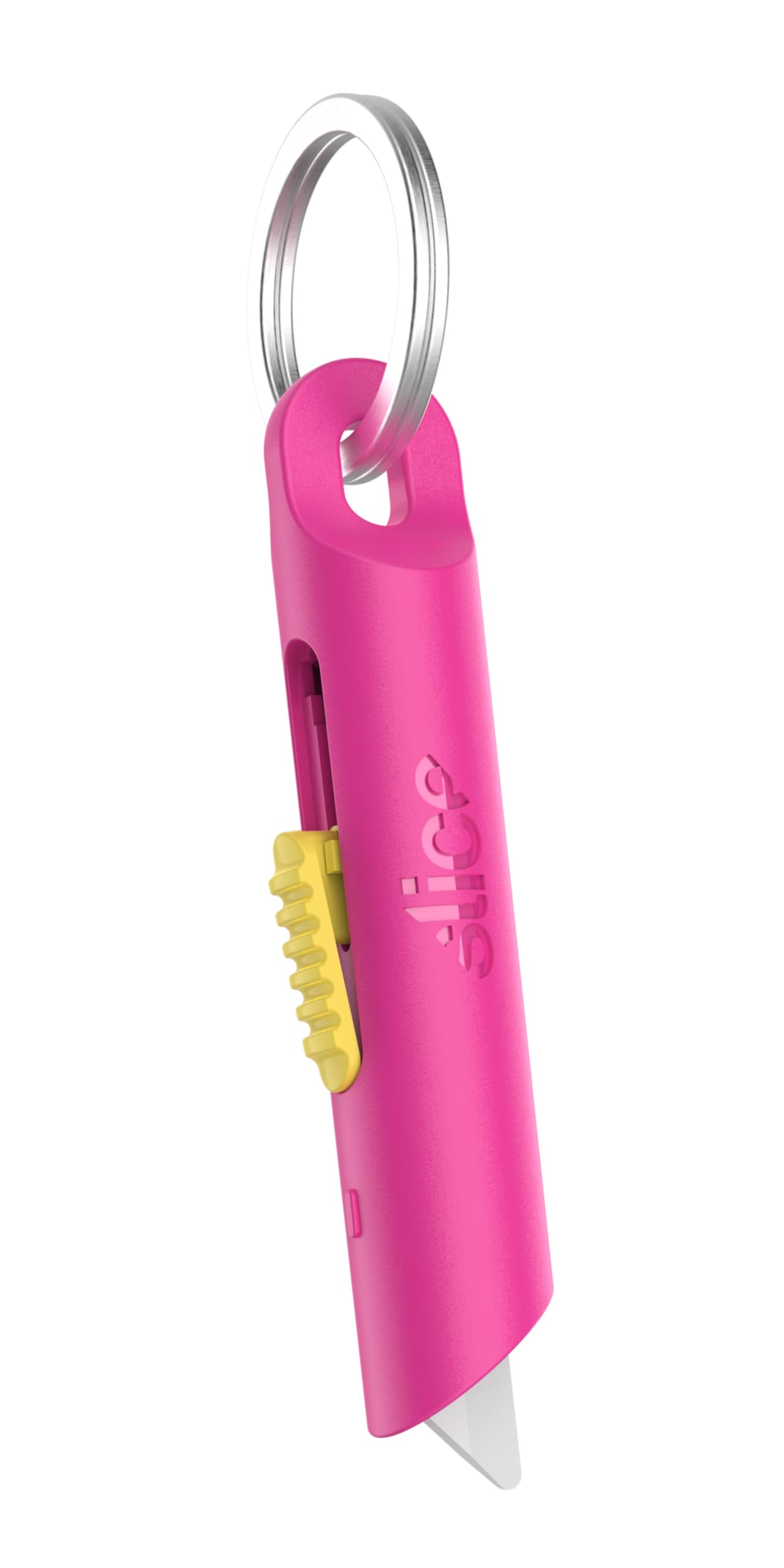Slice Mini Pen Cutter | Keychain Knife and Box Cutter | Retractable Safety Cutter | Fuchsia