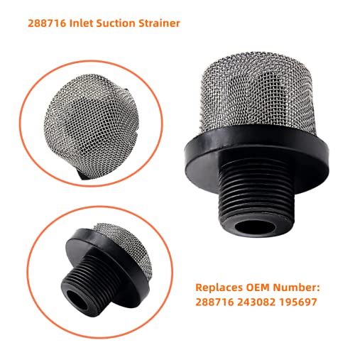 3/4" Filter Inlet Suction Strainer for Magnum X5/LTS15, X7/LTS17, ProX7/ProX17, ProX9/ProX19, ProX17/ProLTS 170 Airless Paint Sprayers, Replace 288716, 243-082, 243082, 195697 Filter