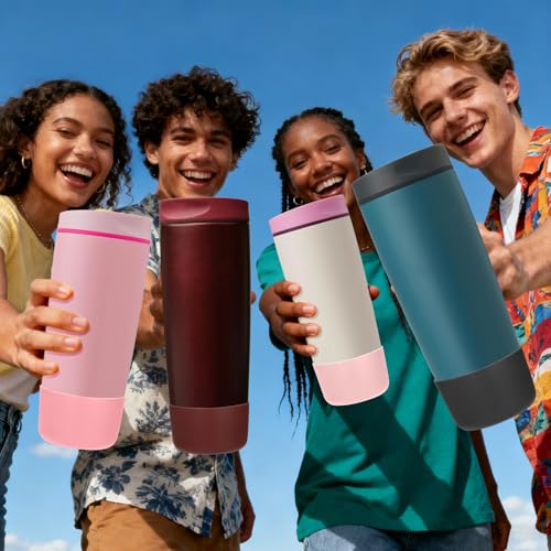 Silicone Boot for Owala SmoothSip Tumbler - 2-Pack, Black