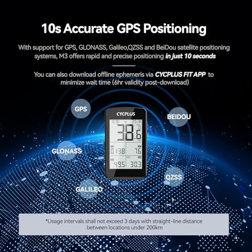 GPS Wireless Bike Computer - 2.8" LCD, 1500mAh, Bluetooth/ANT+