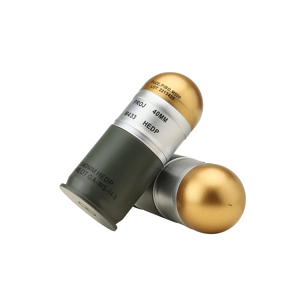 Lancer Tactical Airsoft M433 HEDP 40mm Dummy Shell (Pack of 6)