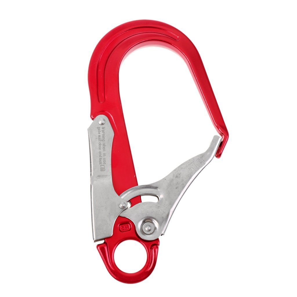 Yundxi 25KN Locking Snap Clip Hook Rock Climbing Protection Lanyard Harness Spring Accessories Rappelling Equipment