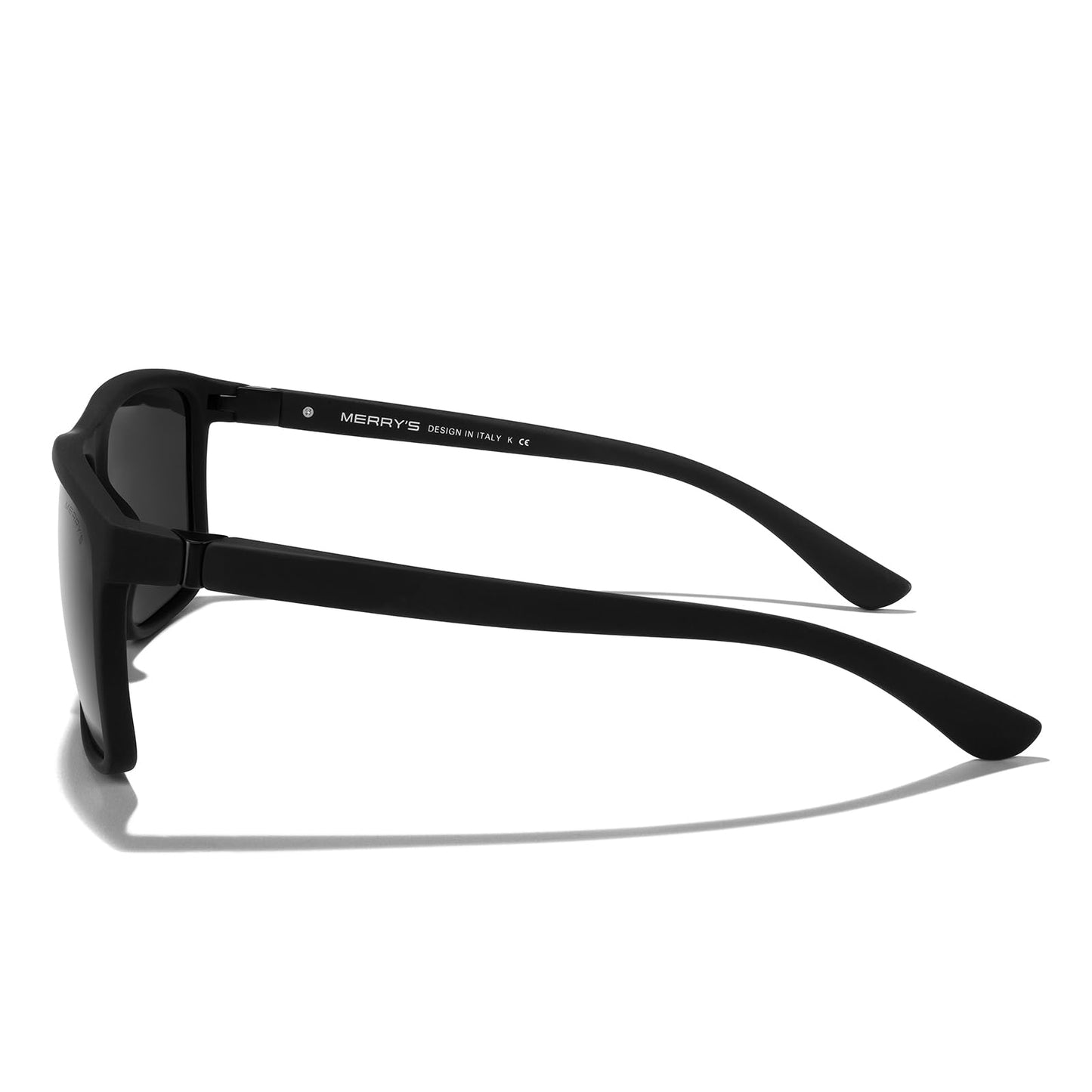 MERRY'S Rectangular Polarized Sports Sunglasses for Men Women Cycling Driving Fishing UV400 Protection S8225