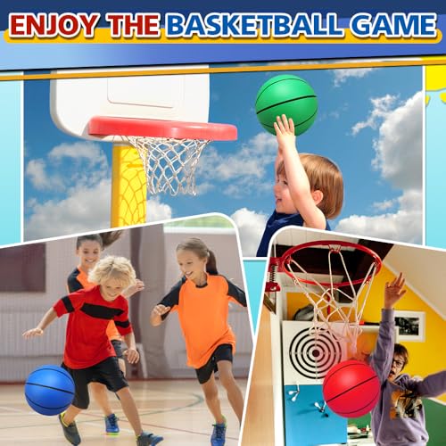 Cybemaga Multicolor 8.5 Inch Kids & Adult Basketballs - Indoor & Outdoor Pool Play