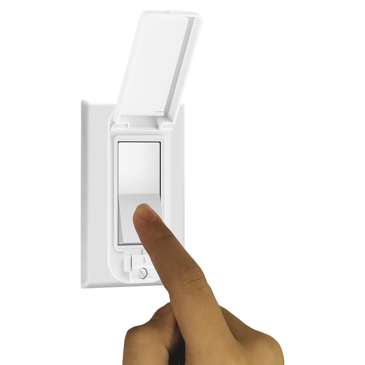 2 Light Switch Guard Cover, Baby Proof Wall Switch Cover Guard for Rocker Light Switch Protects Your Lights or Circuits from Being Accidentally Turned On or Off