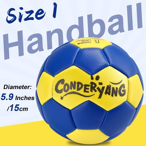 3-Pack Youth Handballs with Pump - Durable PU Design