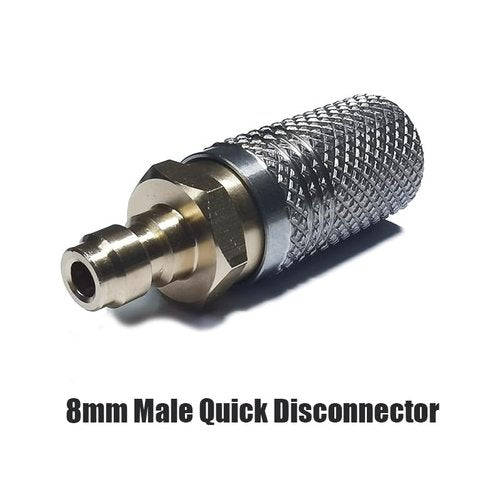 Aopkeo Extended PCP Airsoft Air Charging Quick Release Adapter Socket 1/8BSPP(G1/8) 8mm Male Nipple Hunting Shooting Accessories (1/8BSPP Thread)
