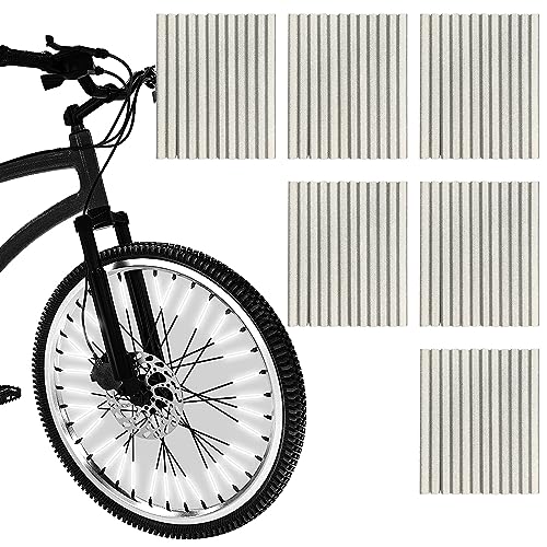 Bicycle Spoke Reflectors - 72 Pcs Silvery Reflective Strips for Night Safety