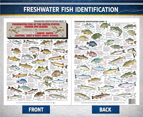 Freshwater Fish Identification Chart - Waterproof Reference Guide