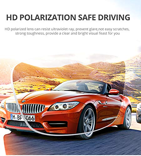 BRUZNASE Polarized Sunglasses for Men Women，UV400 Protection Lightweight Sunglasses，Driving，Fishing，Cycling, Golf (Matte Black/Gray Lens)