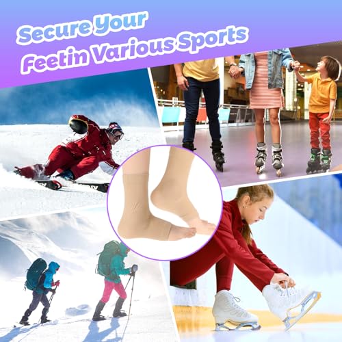 Gel Padded Ankle Protector Sleeve for Skating & Skiing