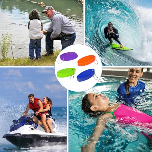 Waterproof Floating Keychain for Boat Keys - 4 Pack