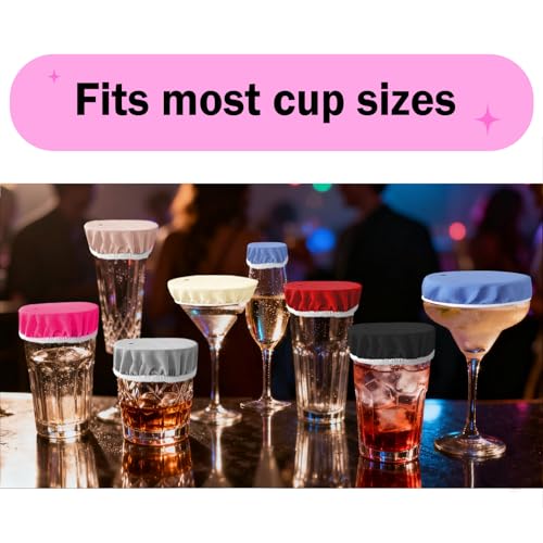 Reusable Drink Cover with Straw Hole - Rose Pink