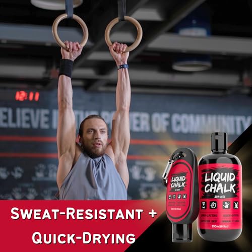 Liquid Chalk Grip Enhancer - 50ml Sweat-Proof Formula for Gym & Climbing