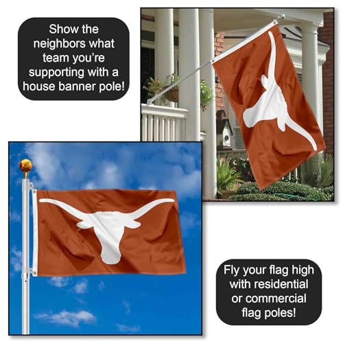 Texas Longhorns College Flag - 3'x5' Durable Polyester with Grommets