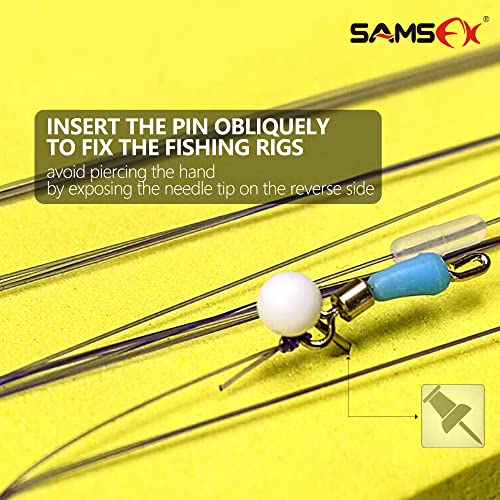 Fishing Leader Line Holder Foam Board - 14 x 6cm, Pack of 10 with Pins