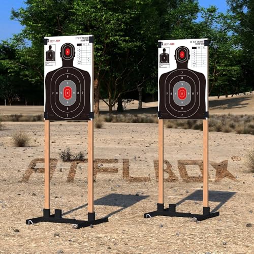 10 Pack Silhouette Paper Targets - 23x35 Inch for Shooting