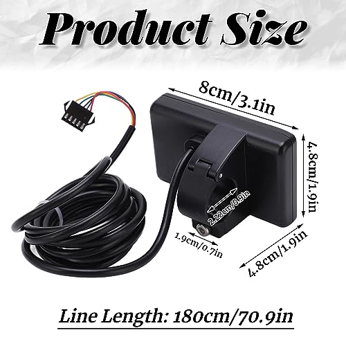 S866 Electric LCD Display Speedometer Odometer for E-Scooters