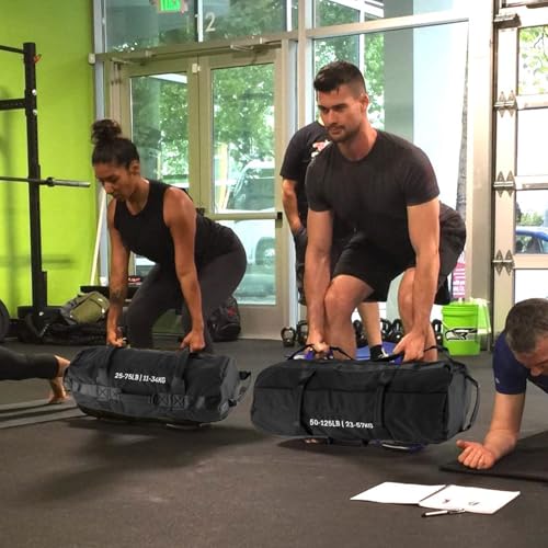 Adjustable Sandbag for Fitness Training - 5-125 LBS (3 PCS) - Black