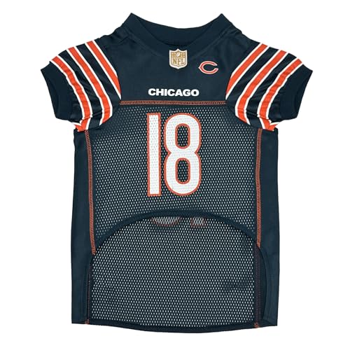 NFL Dog Jersey for Dogs & Cats - Caleb Williams #18, Chicago Bears, Large