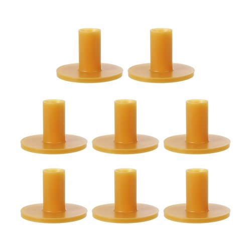 PATIKIL Rubber Golf Tee, 8 Pack 1.7 Inch Golf Practice Tees Training Driving Range Tee Stable Golf Ball Holder for Outdoor Indoor Hitting Mat Golf Mat, Yellow