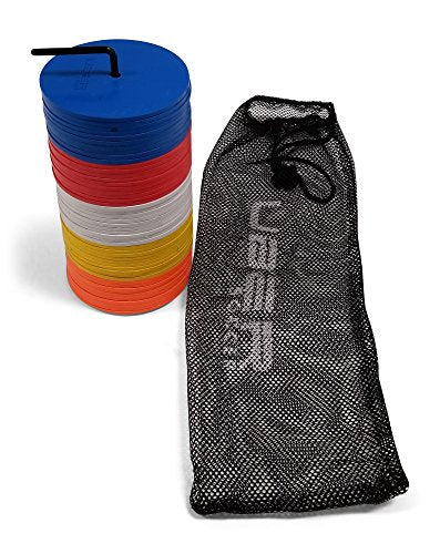 Flat Spot Markers Set - 50-Pack Non-Slip Rubber, 5 Colors