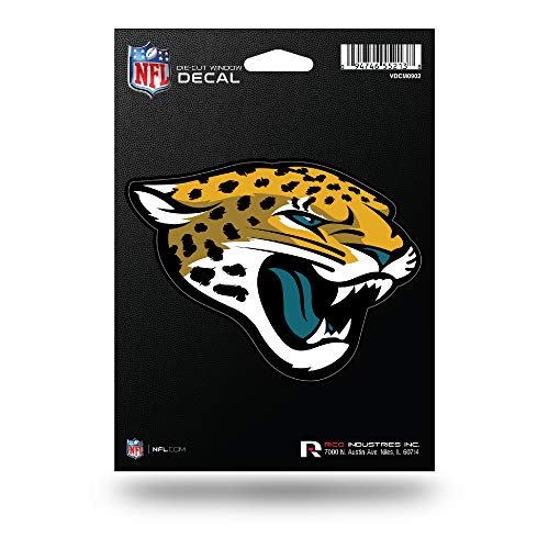 Jacksonville Jaguars Die Cut Vinyl Decal - 5.75 x 7.75 Inches